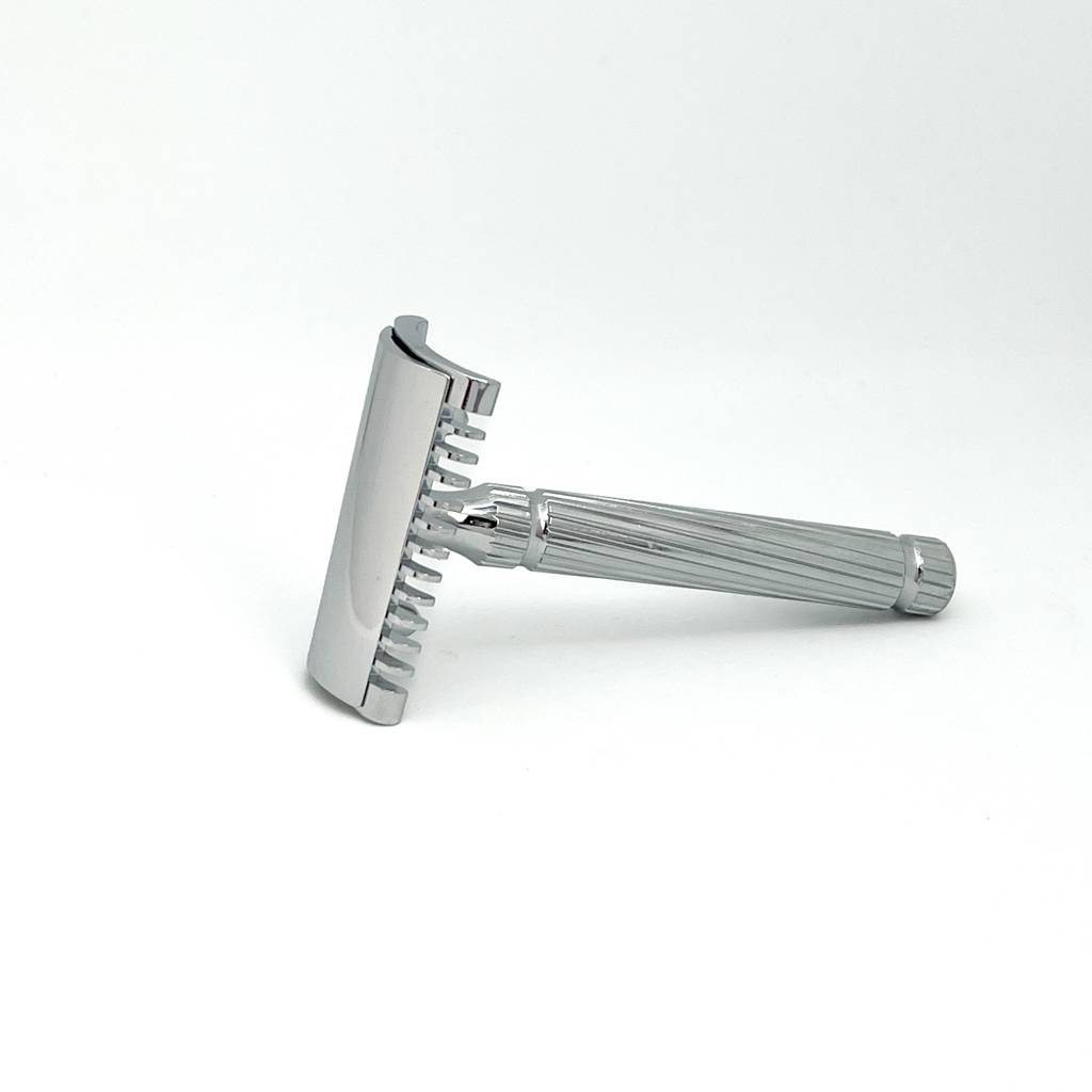 Fatip Storto(Slant) Piccolo (Chrome / Gold) Open Comb Brass Double Edge