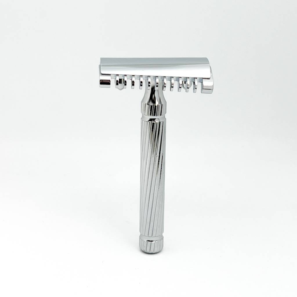 Fatip Storto(Slant) Piccolo (Chrome / Gold) Open Comb Brass Double Edge
