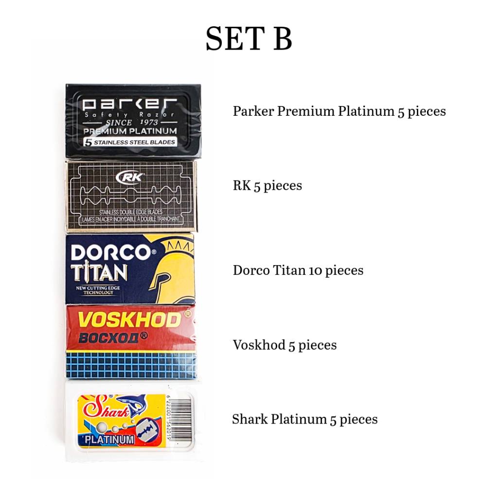 Double Edge Safety Razor Blade Sample Pack Trial Pack