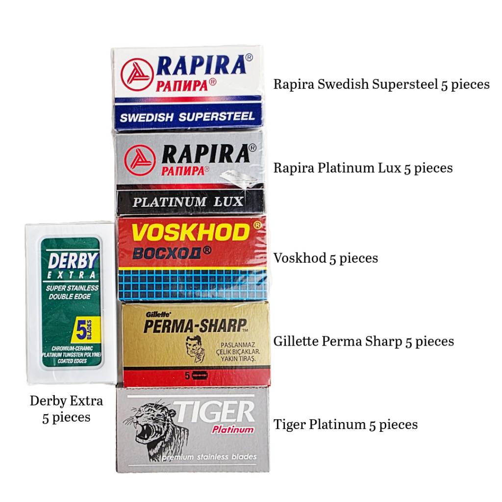 Double Edge Safety Razor Blade Sample Pack Trial Pack