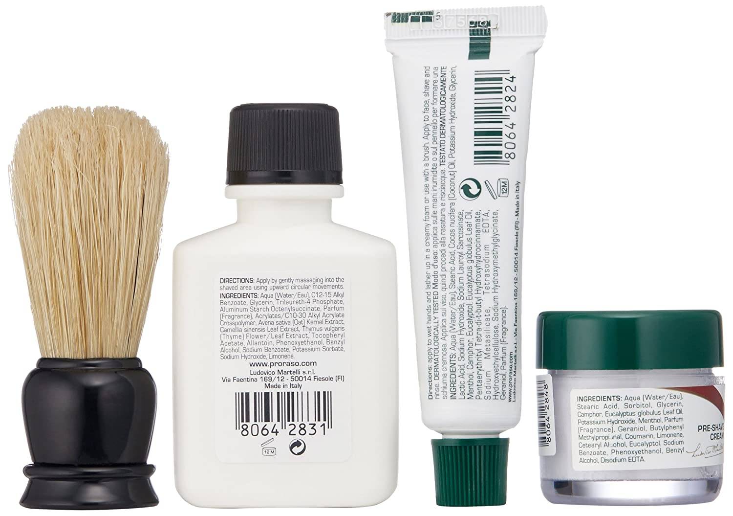Proraso Shave Travel Kit / Shave Testing Kit comes with Preshave Cream