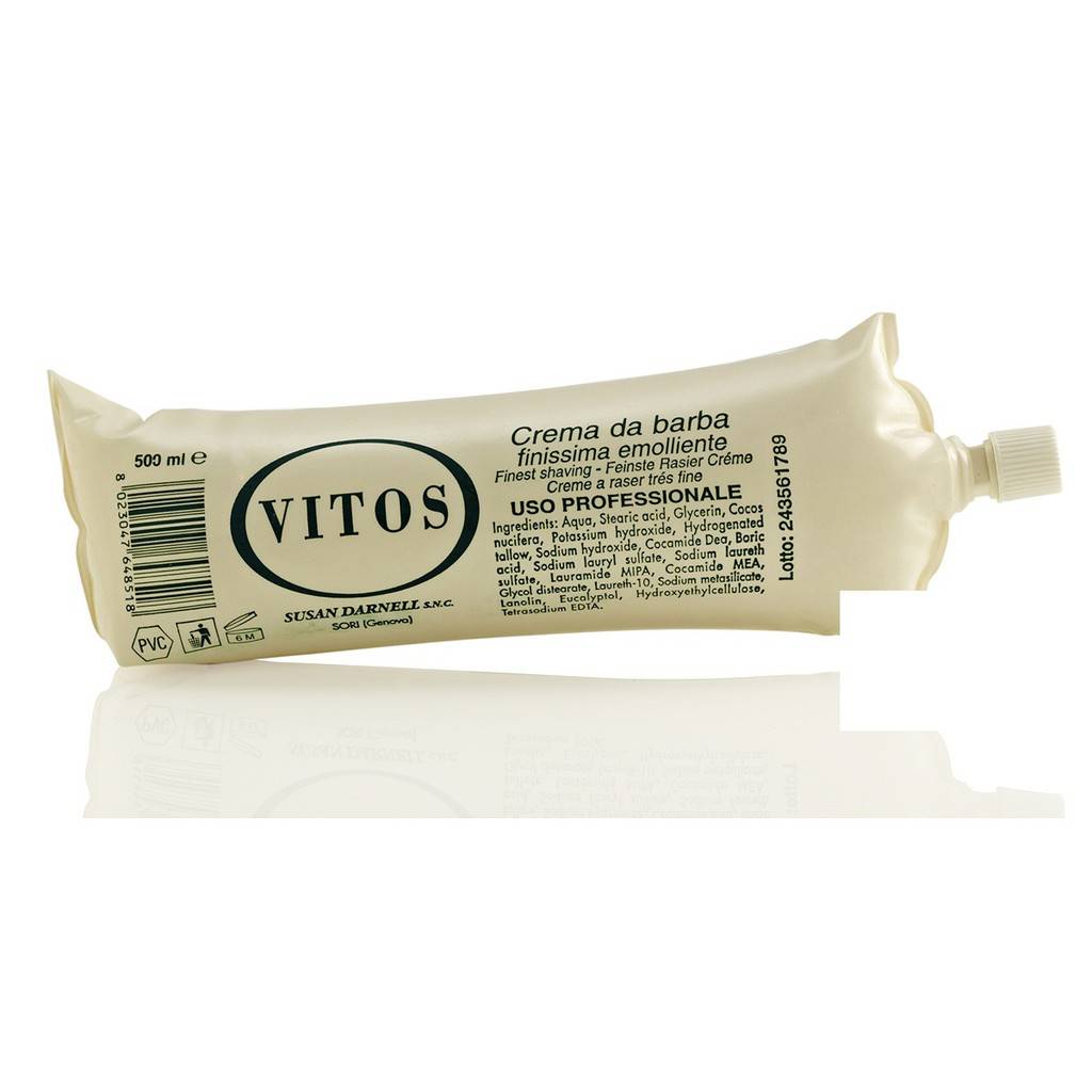 Vitos Shaving Cream 500ml Made in Italy