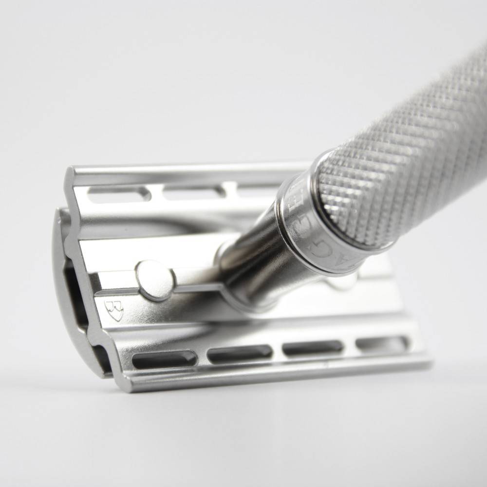 Edwin Jagger 3ONE6 Stainless Steel Safety Razor Traditional DE Double
