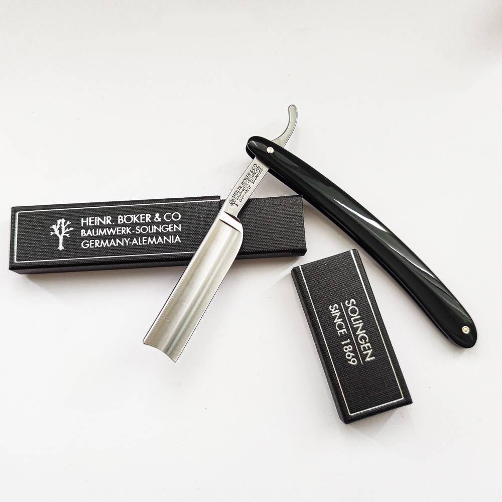 Boker Classic Stainless Spanish Point 5/8 Straight Razor Made in Germany