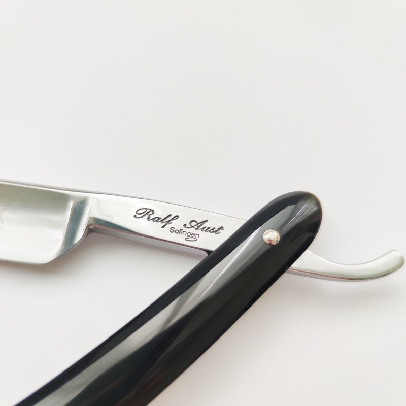 Ralf Aust 5/8 Carbon Steel Round Point Straight Razor Made in Germany