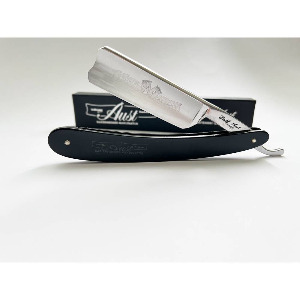 Ralf Aust 7/8 Carbon Steel Spanish Point Straight Razor Made in Germany