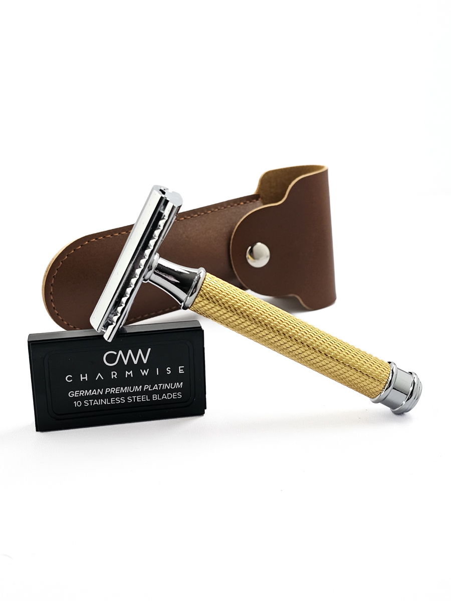Charmwise CM1 Traditional Safety Razor Double Edge Shaving Razor with ...